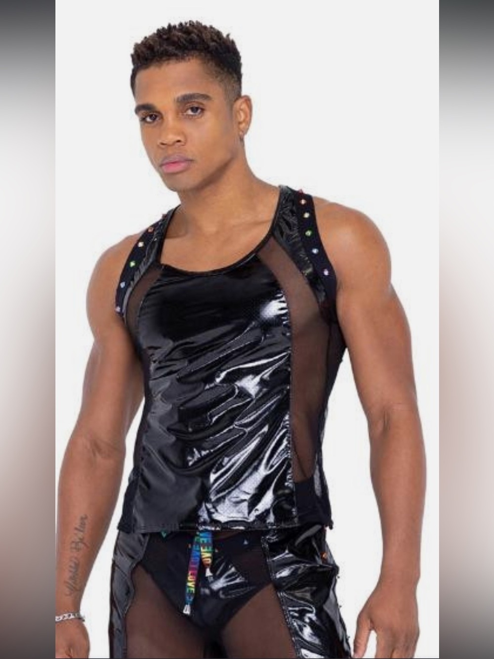 ROMA Men’s XL Festival Outfit 4PC Vinyl Harness Set NWT